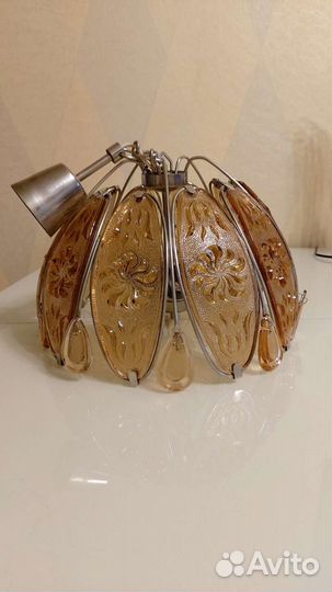 Люстра со стеклянным абажуром СССР