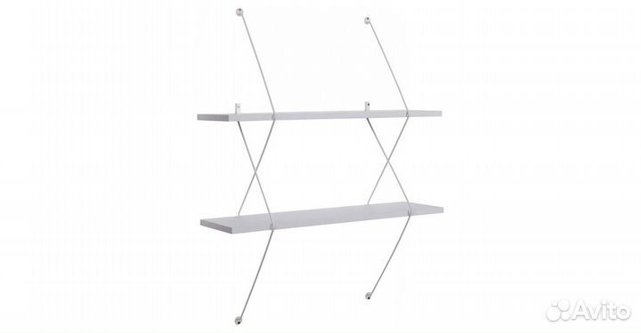 Полка настенная белая