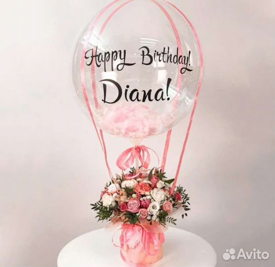 Живые цветы букеты и шар