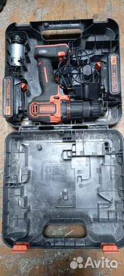 Ударная дрель шуруповёрт black+ decker