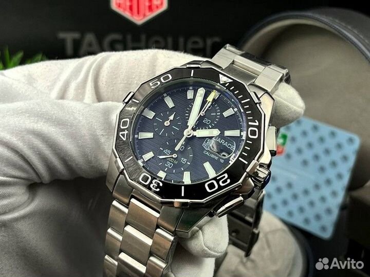 Кварцевые мужские часы Tag Heuer с гарантией