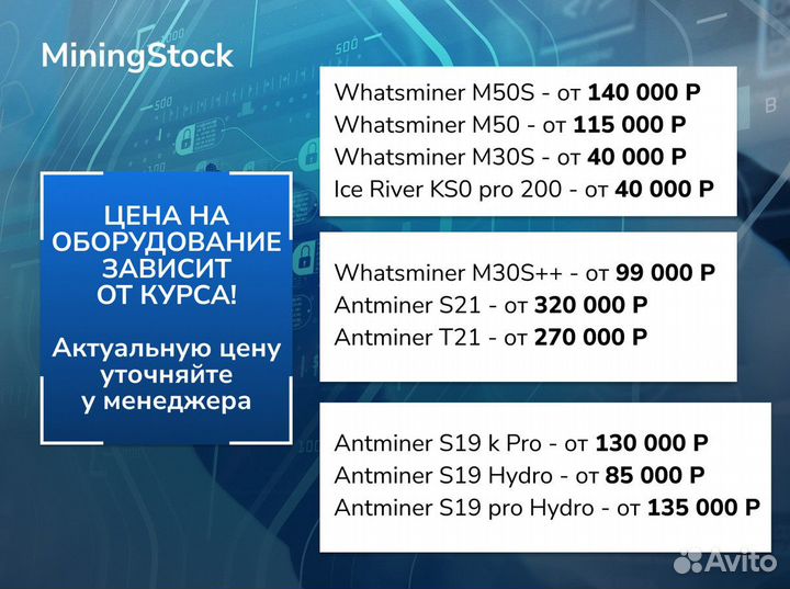 Асик майнер Whatsminer m30s++ 110th