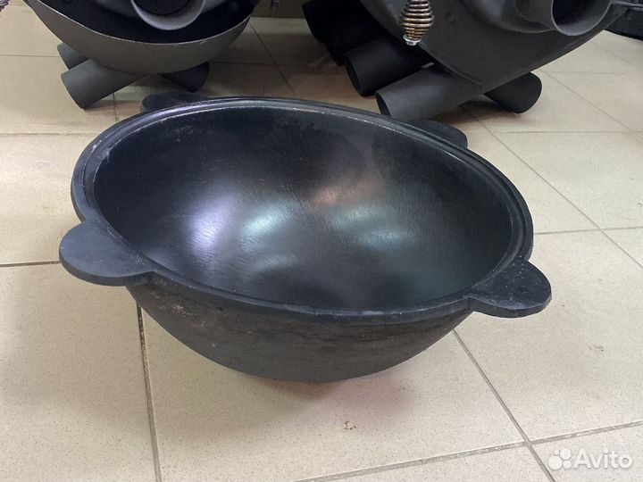 Казан 10л с крышкой из алюминия