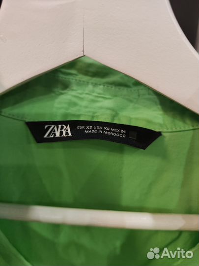 Рубашка Zara оверсайз xs