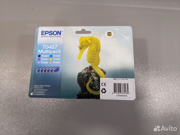 Картридж epson to487 multipack
