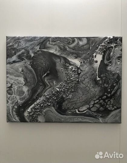 Картина флюид арт