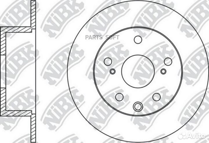 Nibk RN1489 Торм.диск зад