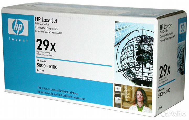 Новый картридж HP C4129X №29X, новый, оригинал