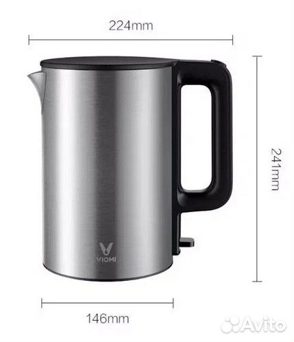 Чайник Xiaomi Viomi Kettle Steel (V-MK151B) EU