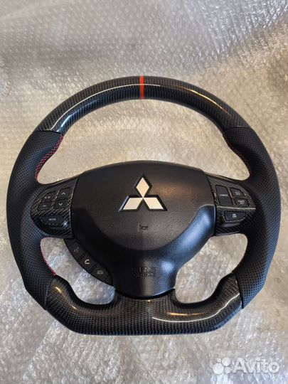 Руль mitsubishi карбон