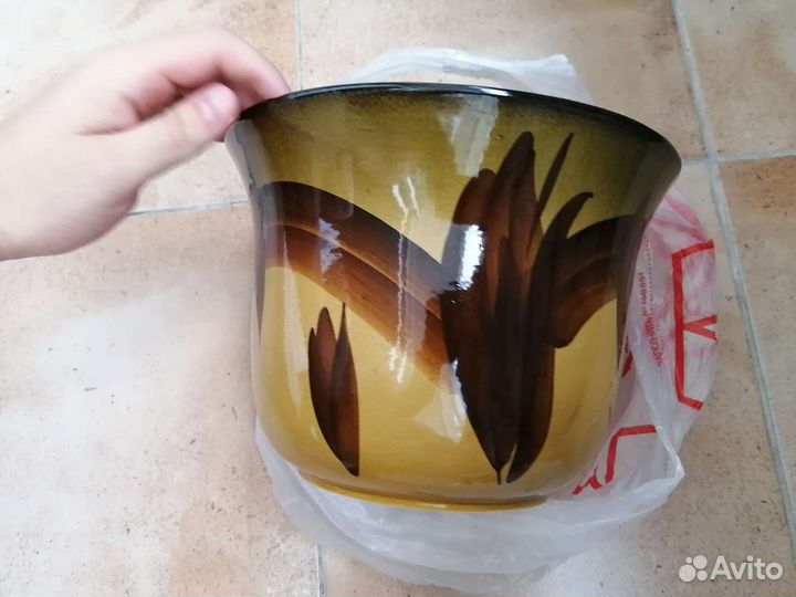 Цветочный горшок керамический (новый)