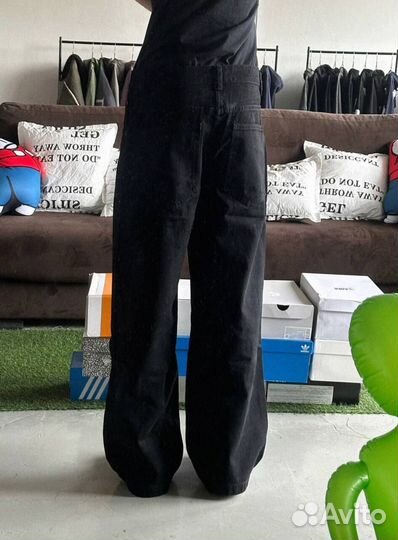 Широкие Джинсы Jaded London Solid Black новые