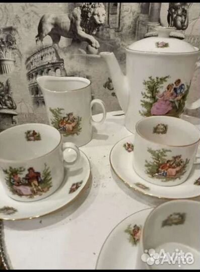 Сервиз чайный.Польский.Пастушка