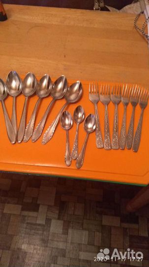 Ложка, вилки нержавейка. сср