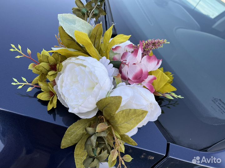 Свадебные украшения на машину кольца