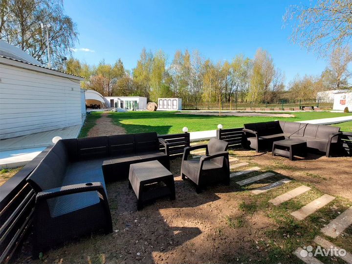 Мебель из ротанга - диван угловой