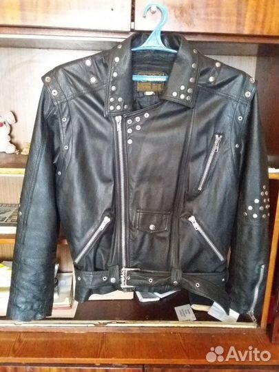 Кожаная куртка косуха мужская