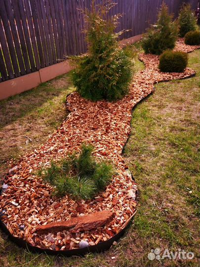 Щепа, кора(мульча) лиственницы