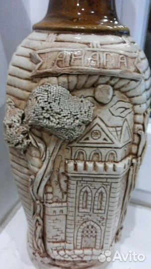 Бутылка керамическая коллекционная