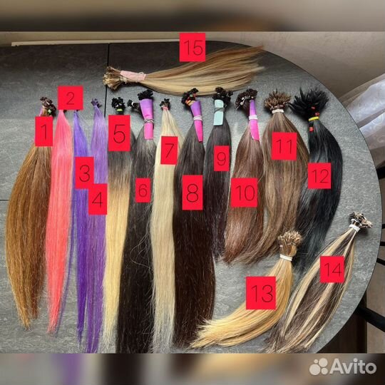 Много волос для наращивания бу