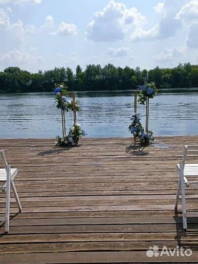 Свадебная арка, тумбы, задник, декор