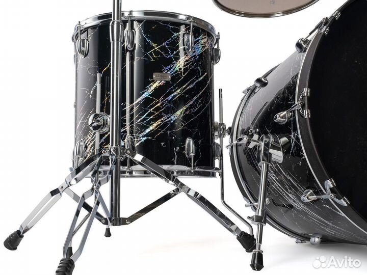 Барабанная установка, Черный мрамор, LDrums