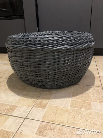Корзина плетеная из ротанга 40 литров