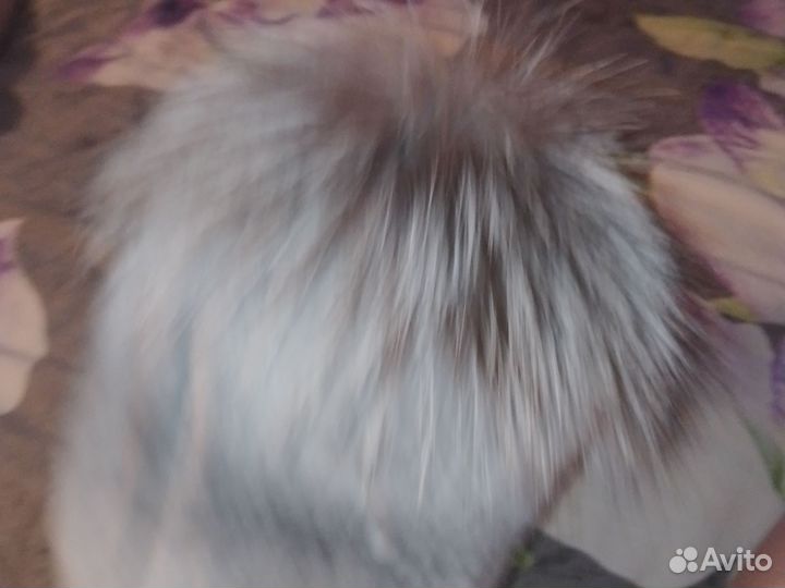 Шапка вязанная норка