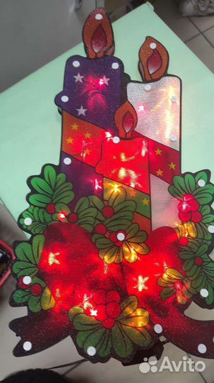 Новогоднее световое панно