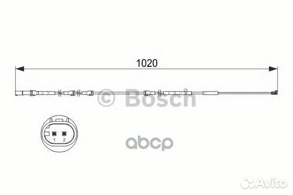 Датчик износа торм.колодок BMW X6 (E71) 1 987 4