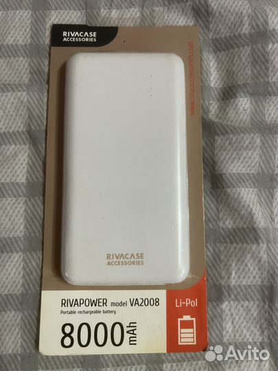 Powerbank аккумулятор rivacase 8000 мАч