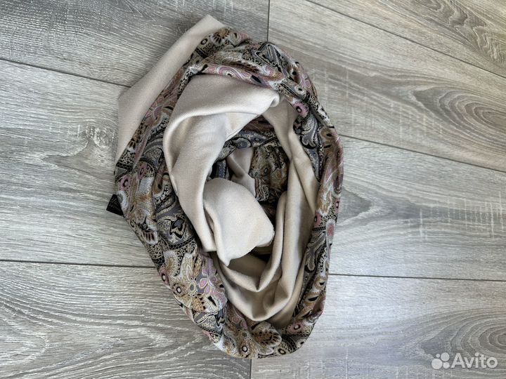 Комплект шапка и снуд женский