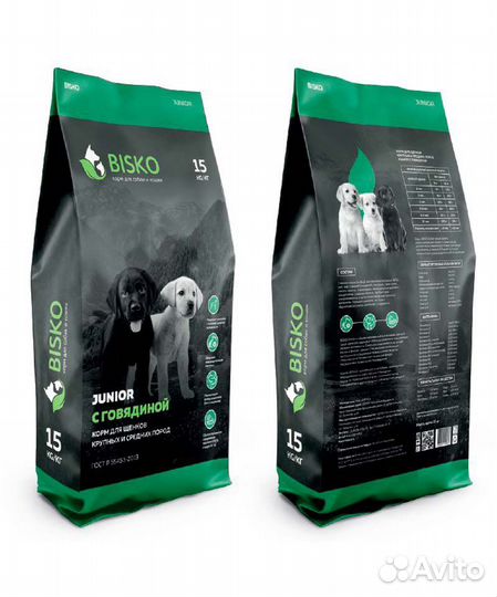 Сухой корм для собак и кошек «Биско»