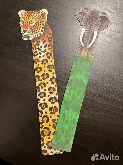 Детские закладки для книг (кожаные)