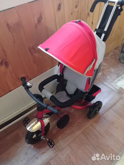 Детский велосипед с родительской ручкой