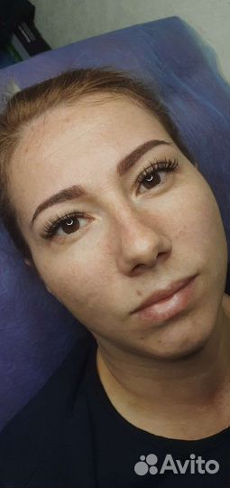 Наращивание ресниц. Перманентный макияж бровей