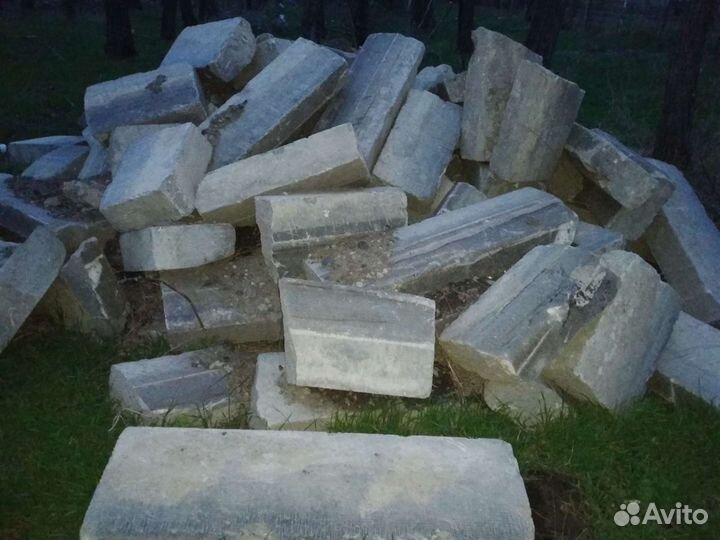 Бордюр дорожный. Блоки для фундамента