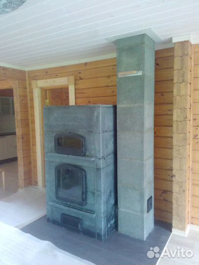 Печь-камин натуральный камень Remi 1