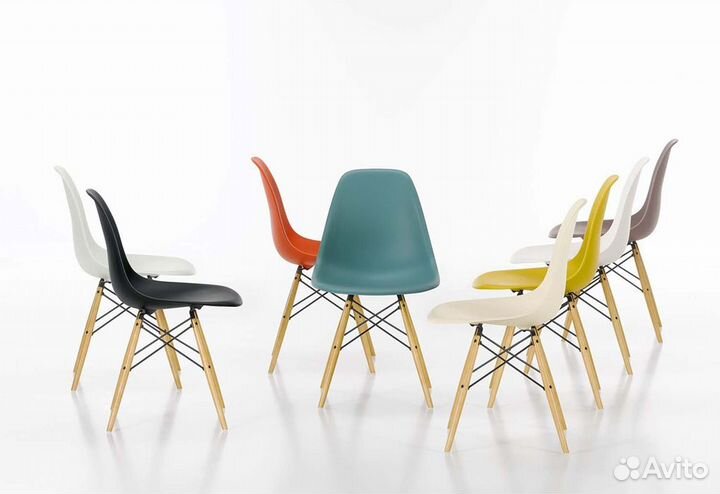 Стулья кухонные, интерьерные Eames разные цвета