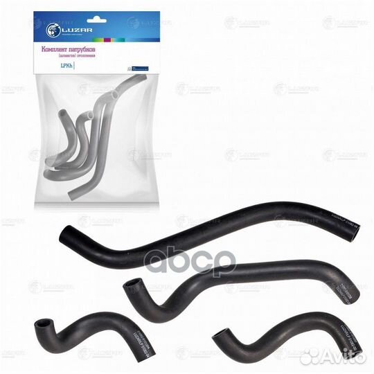 Кмпл патрубков отоп. Лада 2108, 2113 инж. (epdm