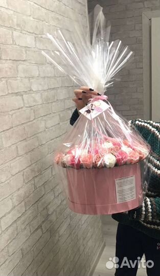 Букет из мыльных роз 71 шт только под заказ