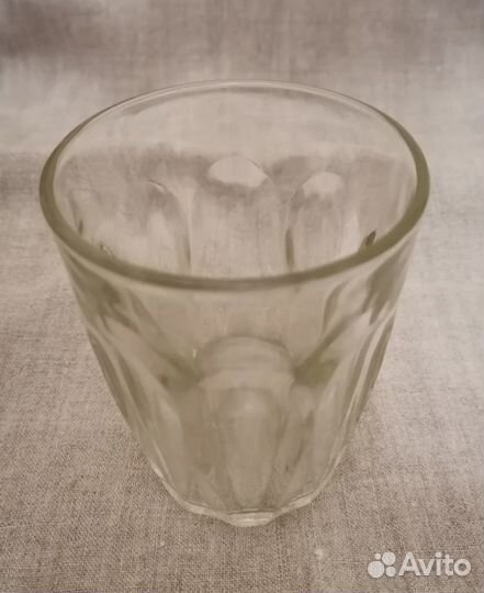 Стаканы с фигурными гранями,хрустальные рюмки СССР