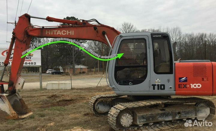 Дверное верхнее стекло на Hitachi EX300-5