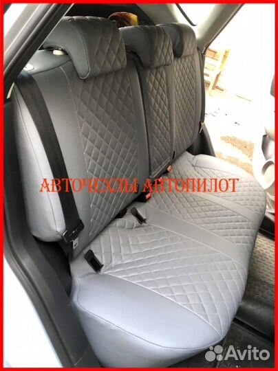 Чехлы Автопилот Nissan Qashqai 1 из экокожи серые