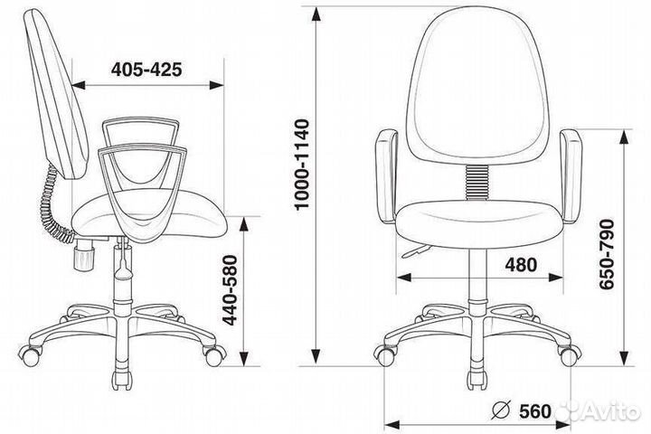 Компьютерное кресло новое ткань
