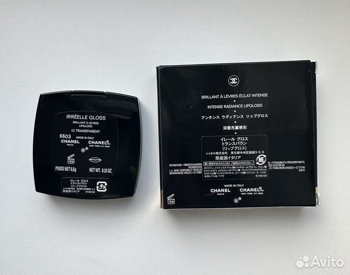 Chanel блеск для губ палетка 12 transparent