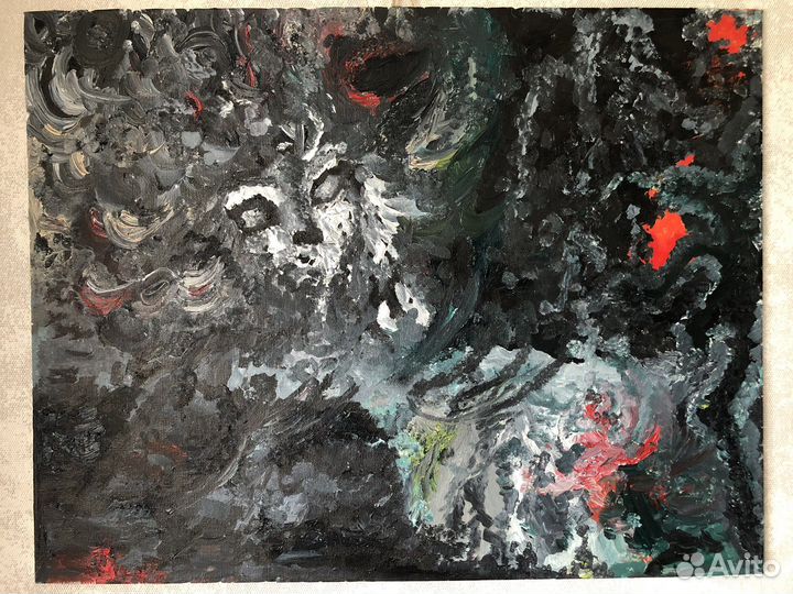 Картина маслом на хосте