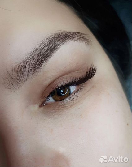 LED наращивание ресниц/оформление бровей/Лами