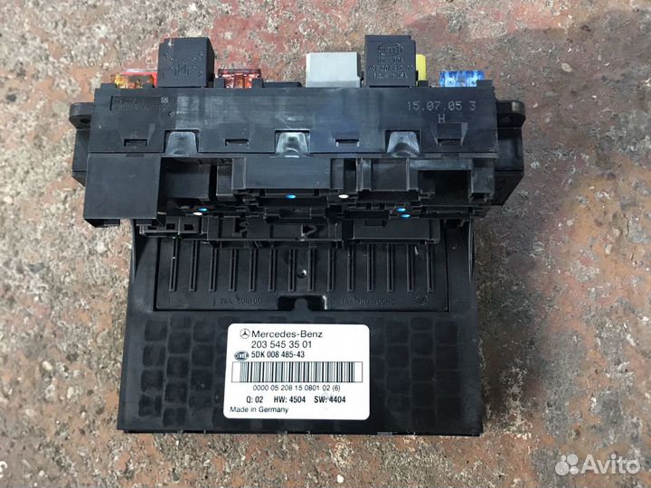 Мерседес 203 блок Sam передний