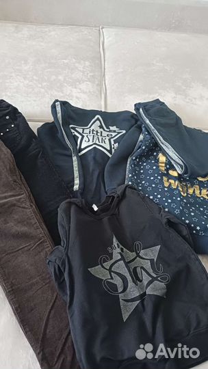 Детская одежда для девочек пакетом рост 128